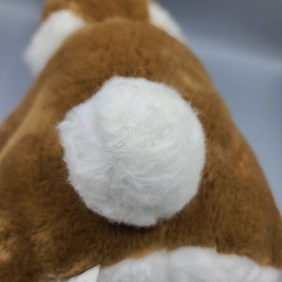 Daekor Vintage Pot Belly Bunny Rabbit Brown White 1979 16” Plush Stuffed Animal - Picture 11 of 16